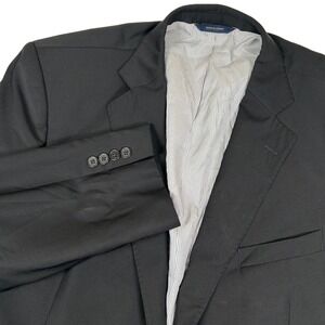 Brooks Brothers Men's 48R Black Wool Blend Explorer Madison‎ Fit Jacket Blazer